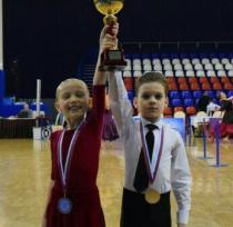 Александр и Ульяна - призеры Первенства Москвы в категории Дети 1